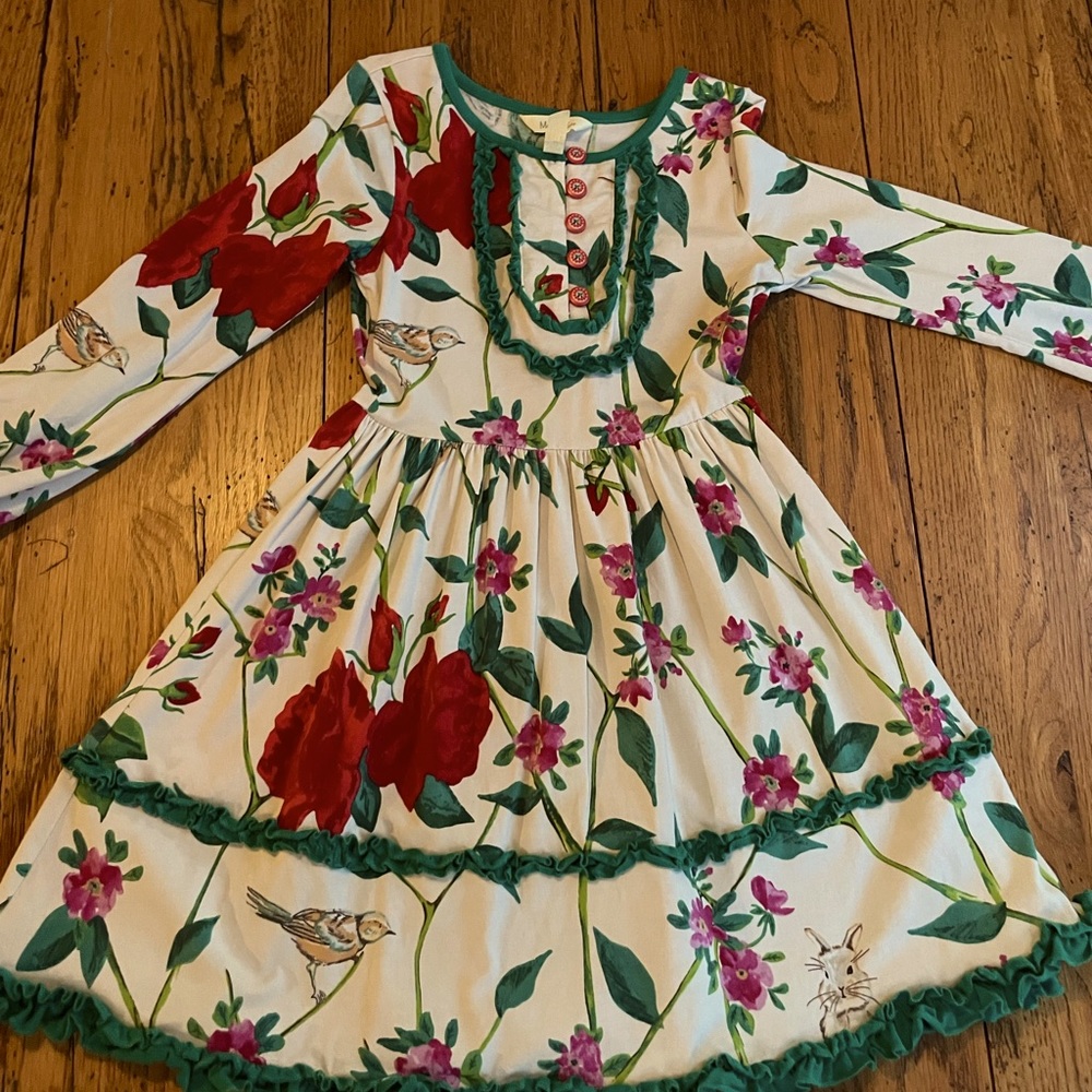 Matilda Jane size 6 poinsettia dress, perfect for holidays!